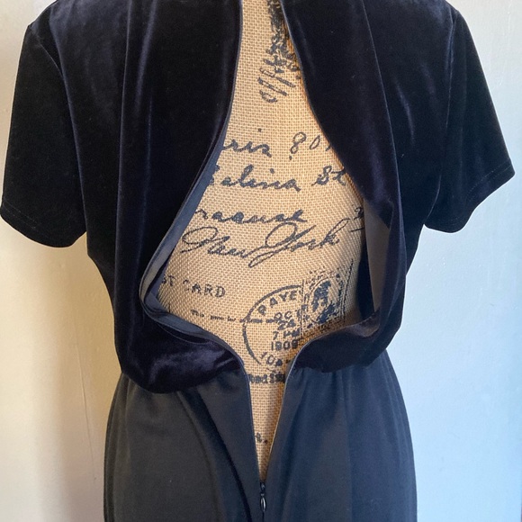 Vtg E.D. Michaels Melanie Drucker Velour Jumpsuit Cropped Jacket Women’s S/M - Picture 10 of 13